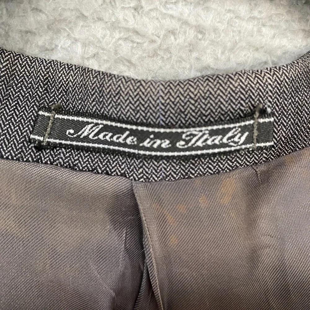 Ermenegildo Zegna Blazer Mens 50 Super 100s Wool‎ Gray Sport Coat Pockets*